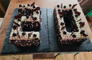 Gâteau Anniversaire Forêt Noire Number Cake